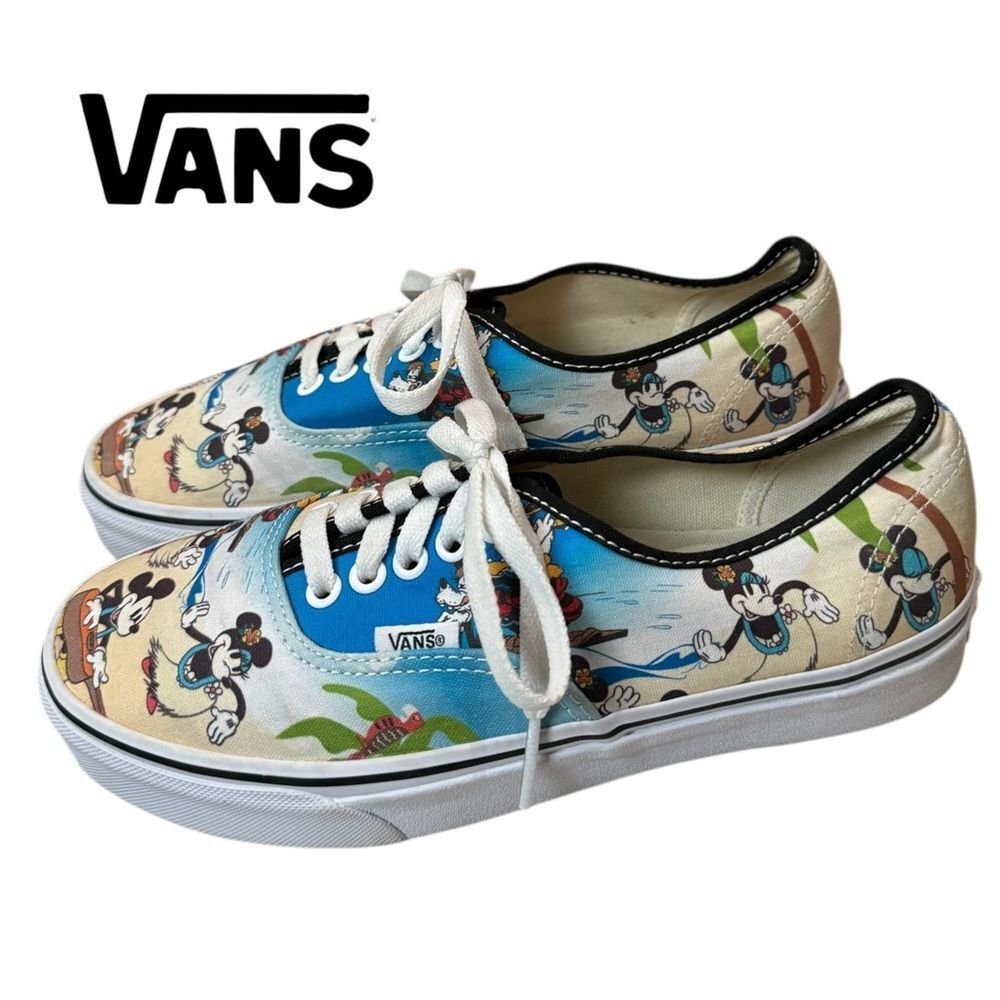 Vans x Disney x Authentic Aloha Mickey Mouse Limited Edition Sneakers 8.5